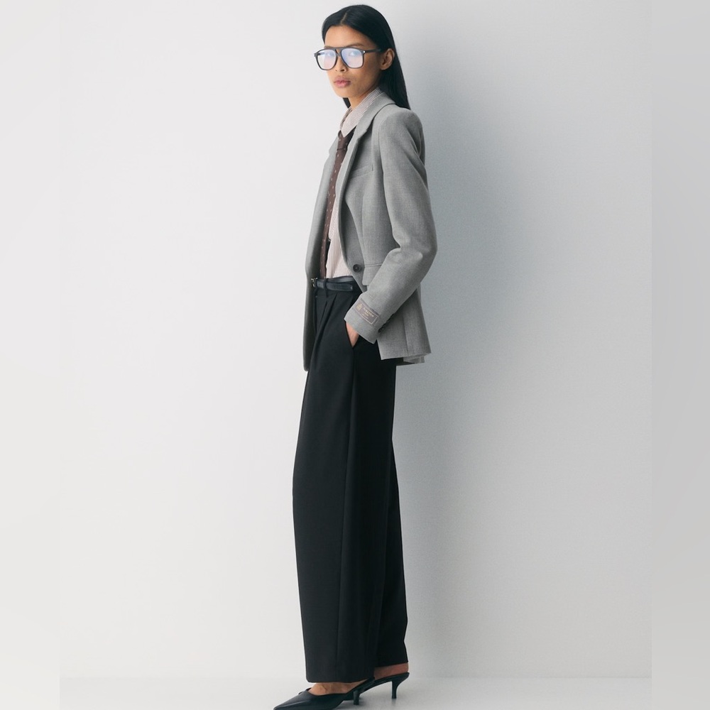 Vince Black Wide-Leg Trousers